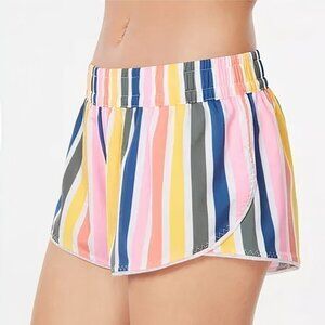 California Waves Juniors' Baja Stripe Swim Shorts